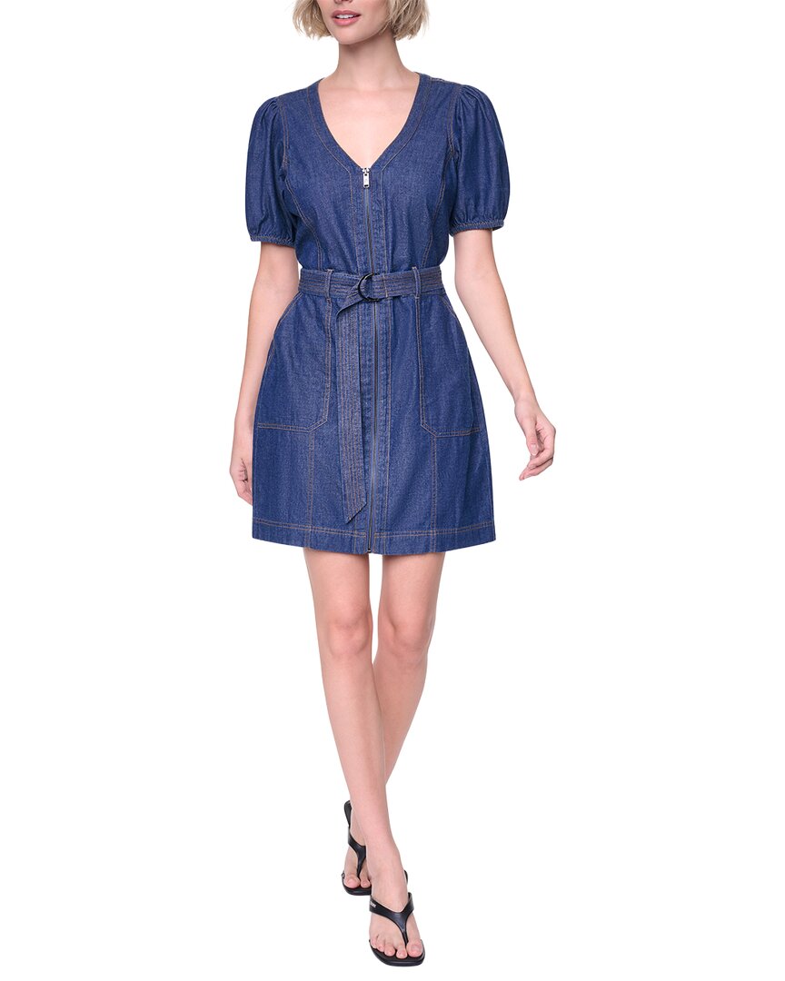 DKNY Dkny Puff Sleeve Belted Dress