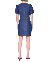 DKNY Dkny Puff Sleeve Belted Dress