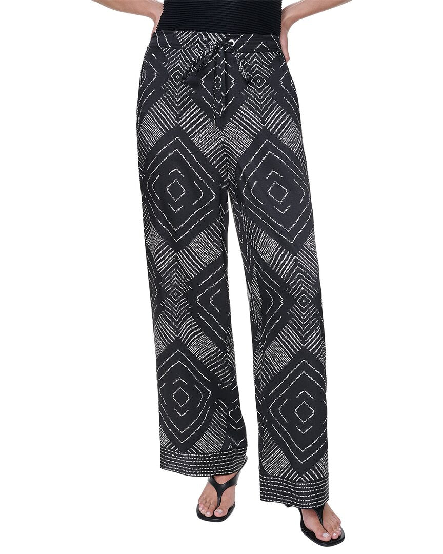 DKNY Dkny Printed Scarf Twill Pant