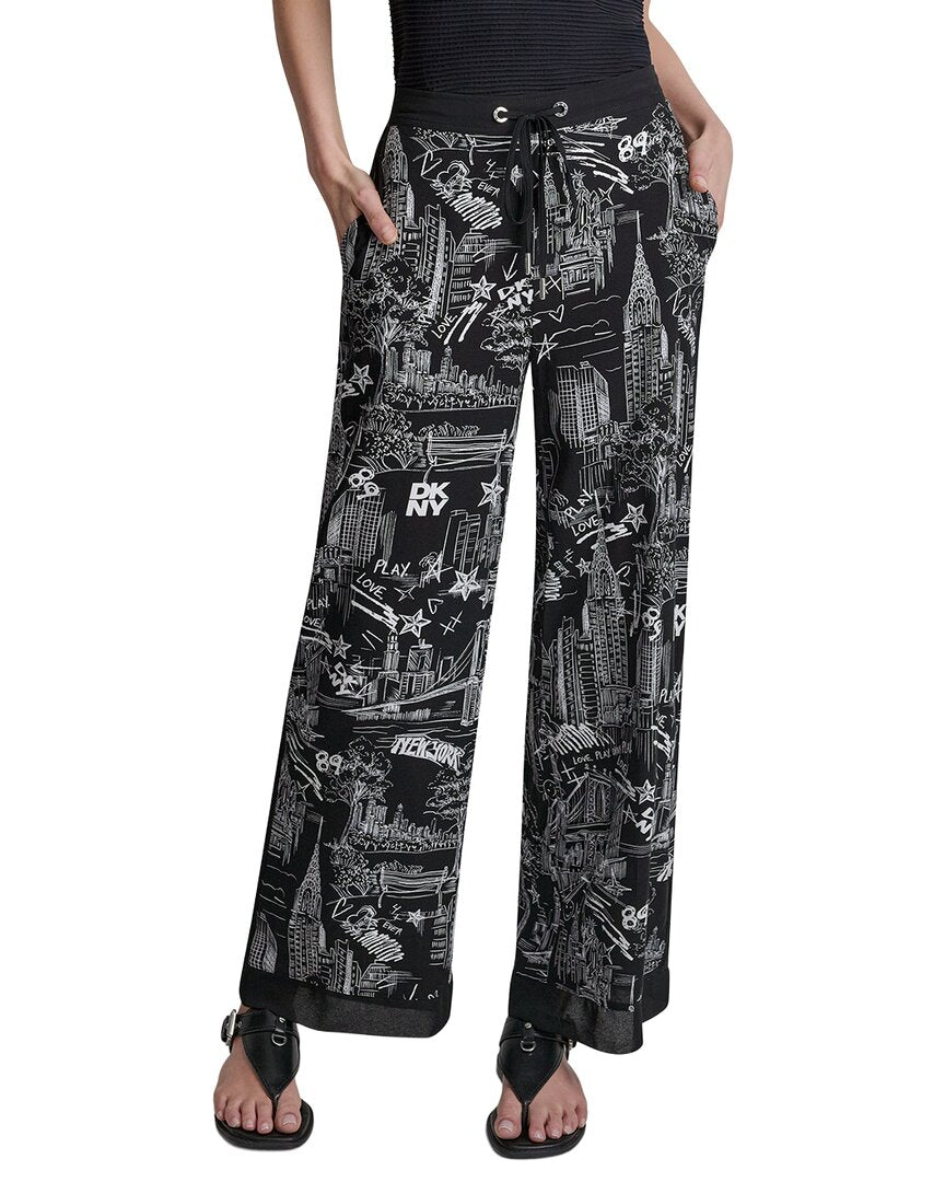 DKNY Dkny Printed Drawstring Pant