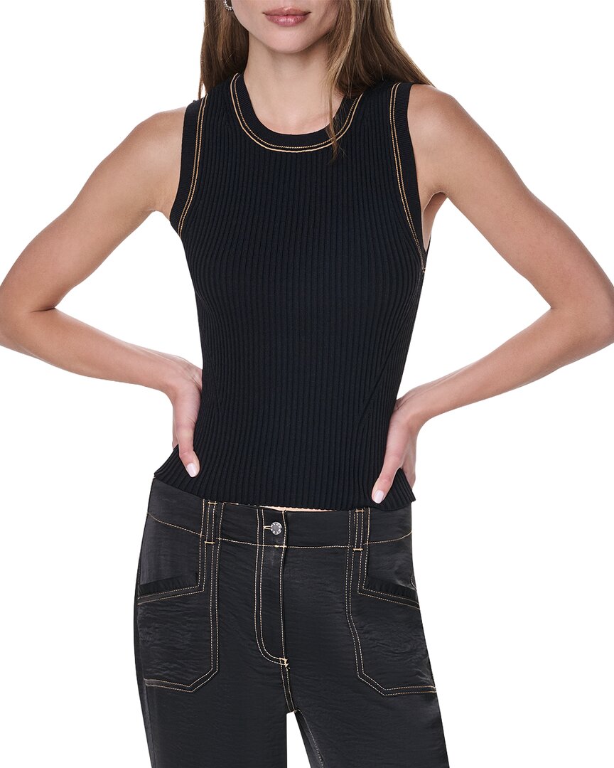 DKNY Dkny Contrast Stitch Sweater