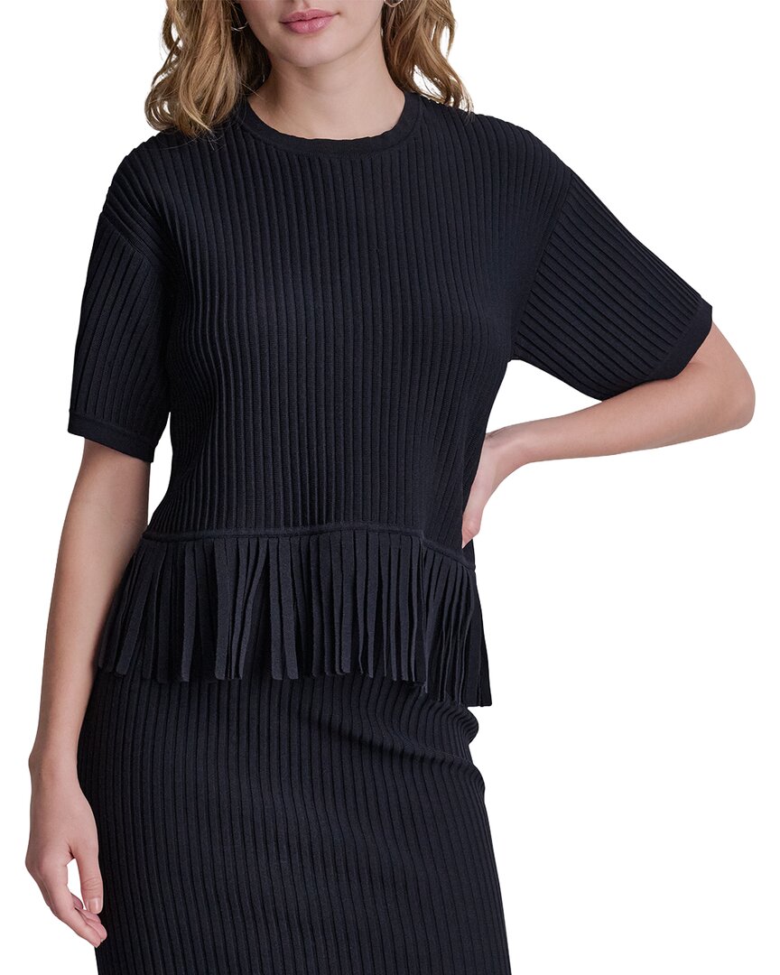 DKNY Dkny Fringe Sweater