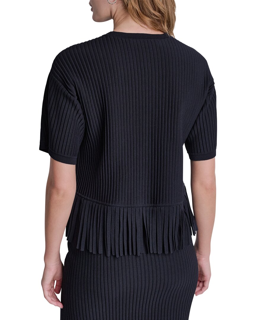 DKNY Dkny Fringe Sweater