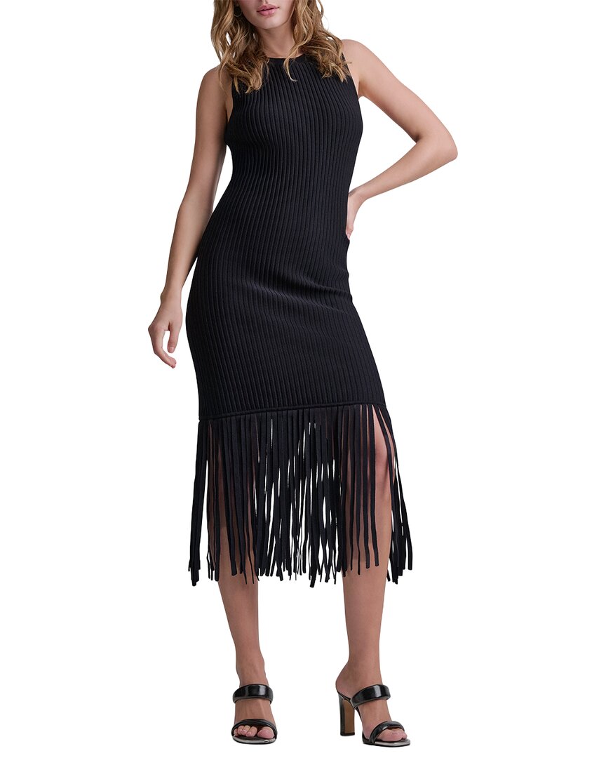 DKNY Dkny Fringe Sweaterdress