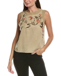 XCVI Xcvi Embroidered Katrine Tank