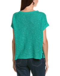 EILEEN FISHER Eileen Fisher Bateau Neck Linen-Blend Sweater