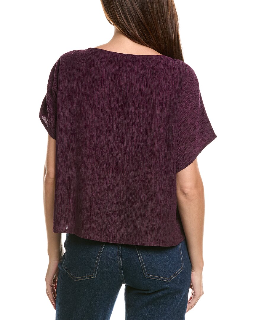 EILEEN FISHER Eileen Fisher Woven Plissé Top
