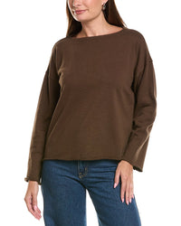 EILEEN FISHER Eileen Fisher Bateau Neck Boxy Top