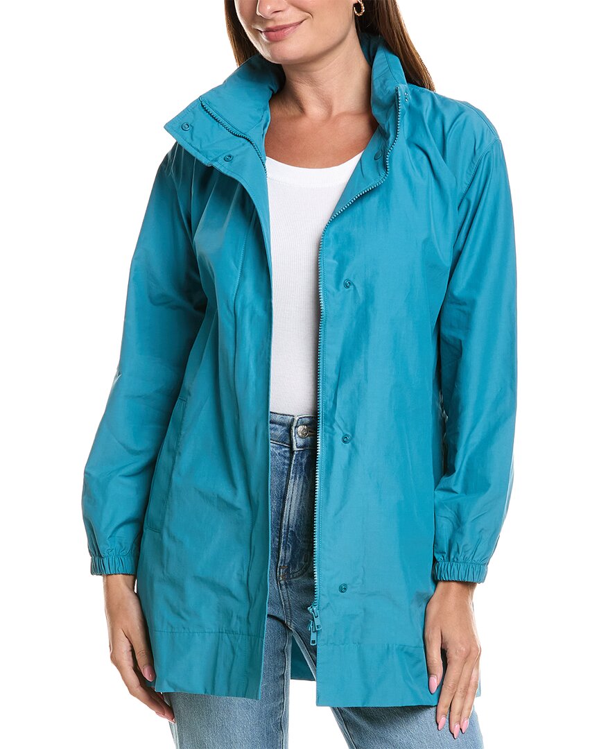 EILEEN FISHER Eileen Fisher Petite Stand Collar Long Coat