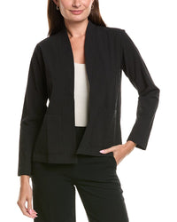 EILEEN FISHER Eileen Fisher Petite High Collar Jacket