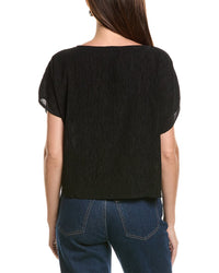 EILEEN FISHER Eileen Fisher Woven Plissé Top