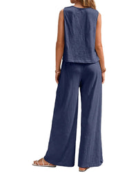 Bella Desert 2Pc Top & Pant Set