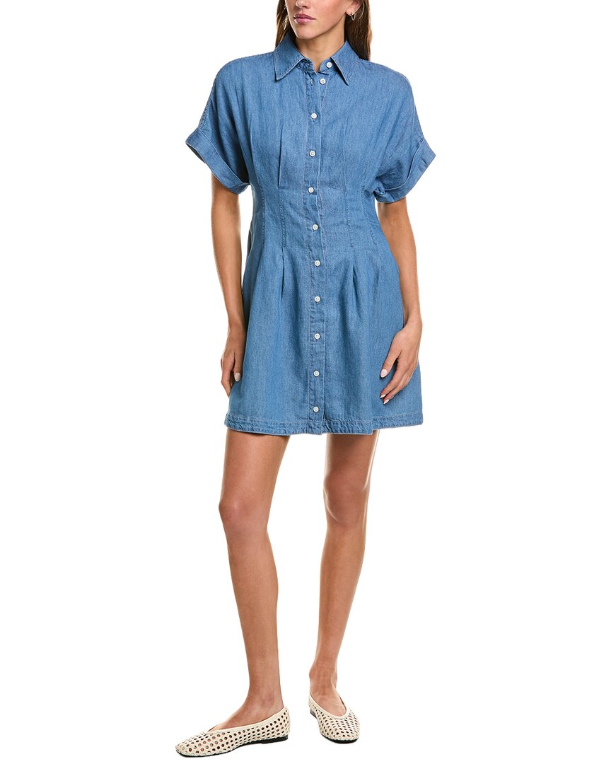 Madewell Madewell Denim Opal Linen-Blend Shirtdress