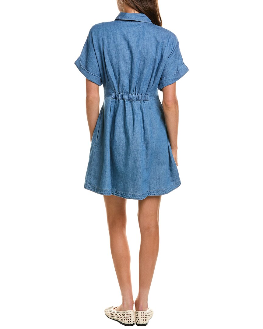 Madewell Madewell Denim Opal Linen-Blend Shirtdress