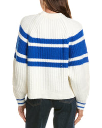 Madewell Stripe Apres Stevie Cozy Wool-Blend Pullover