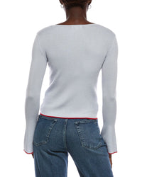 Madewell Elory Merino Wool & Silk-Blend Femme Sleeve Top