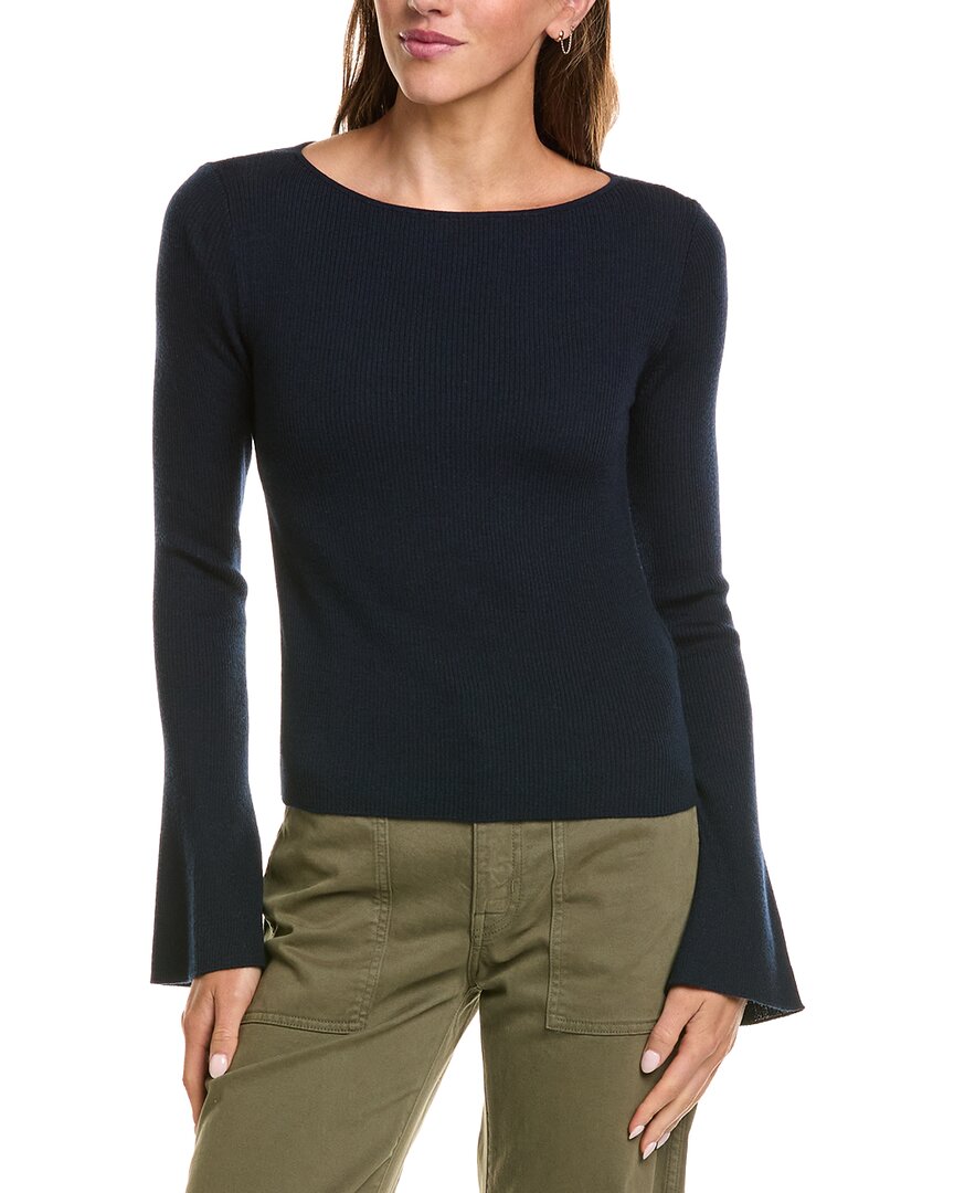 Madewell Elory Merino Wool & Silk-Blend Femme Sleeve Top