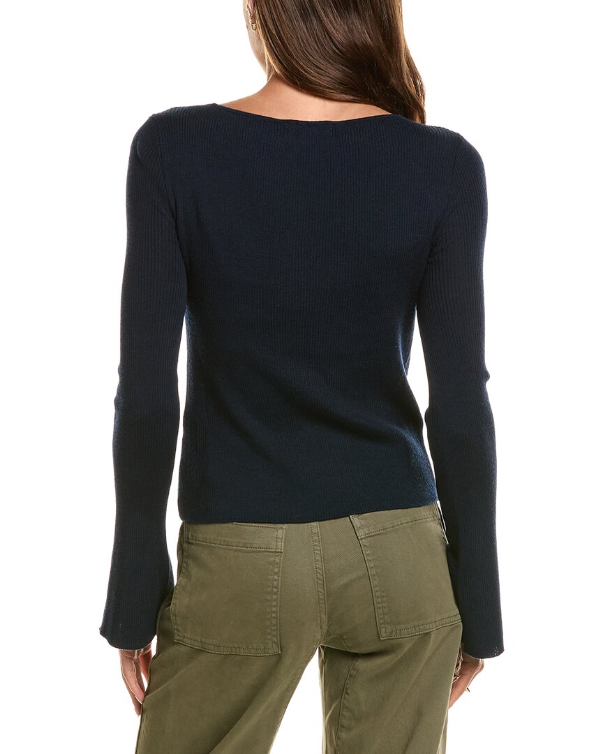 Madewell Elory Merino Wool & Silk-Blend Femme Sleeve Top