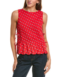 Madewell Madewell Side-Tie Smocked Tank
