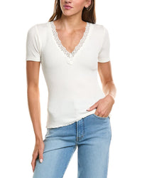 Madewell Elbow-Sleeve Lace Top