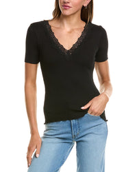 Madewell Elbow-Sleeve Lace Top