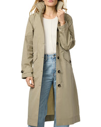 Bernardo Paperweight Long Raincoat