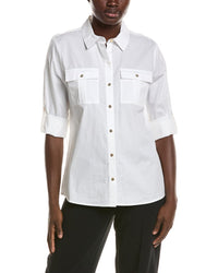 Halston Halston Front Pocket Button Up Shirt