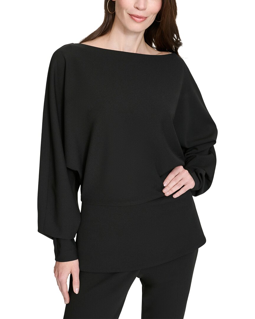 Halston Halston Long Sleeve Dolman Blouse