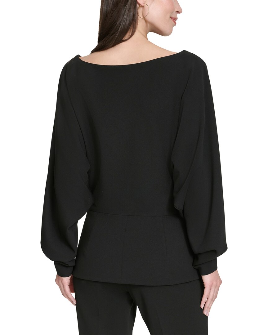 Halston Halston Long Sleeve Dolman Blouse