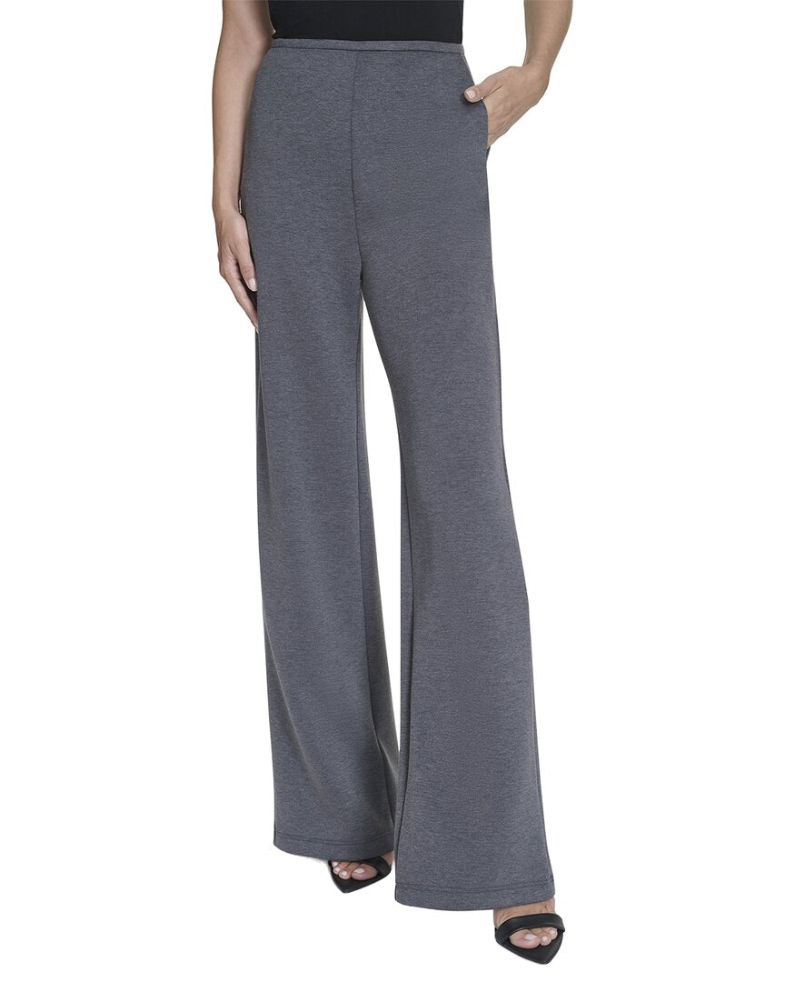 Halston Halston Wide Leg Mélange Pant