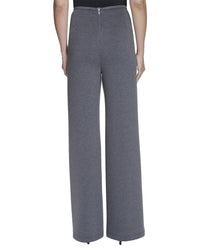 Halston Halston Wide Leg Mélange Pant