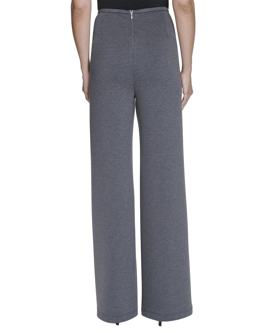 Halston Halston Wide Leg Mélange Pant