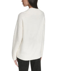 Halston Halston V-Neck Boucle Sweater