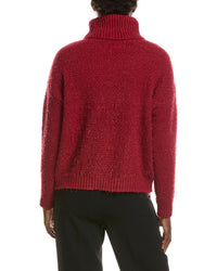 Halston Halston Turtleneck Cableknit Sweater
