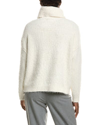 Halston Halston Turtleneck Cableknit Sweater