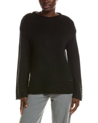 Halston Halston Long Sleeve Crew Neck Sweater