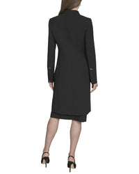 Halston Halston Long Collarless Topper