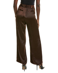 Halston Halston Wide Leg Satin Trouser