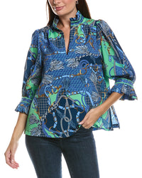 GRETCHEN SCOTT Gretchen Scott Ruffleneck Top