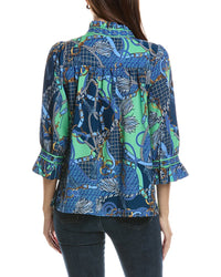 GRETCHEN SCOTT Gretchen Scott Ruffleneck Top