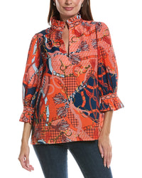 GRETCHEN SCOTT Gretchen Scott Ruffle Neck Tunic