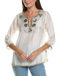 GRETCHEN SCOTT Gretchen Scott Silk Beaded Tunic