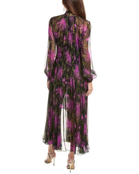 Oscar de la Renta Oscar De La Renta Chrysanthemum Silk Maxi Dress