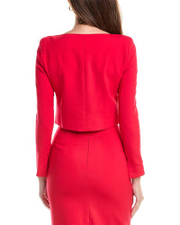 Oscar de la Renta Oscar De La Renta Silk-Lined Wool-Blend Jacket