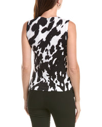 Oscar de la Renta Oscar De La Renta Cow Print Tank
