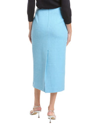 Oscar de la Renta Oscar De La Renta Tweed Silk-Lined Wool-Blend Pencil Skirt