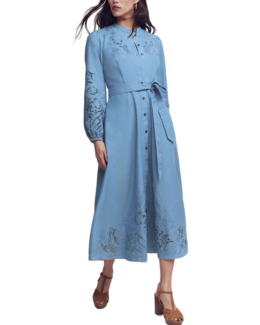 Boden Boden Mae Linen-Blend Shirt Dress