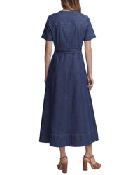 Boden Boden V-Neck Denim Dress