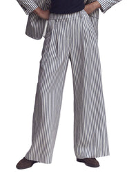 Boden Boden Kensington Linen-Blend Wide Leg Trouser