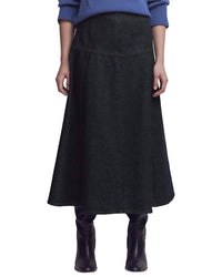 Boden Boden Paneled Detail Denim Skirt